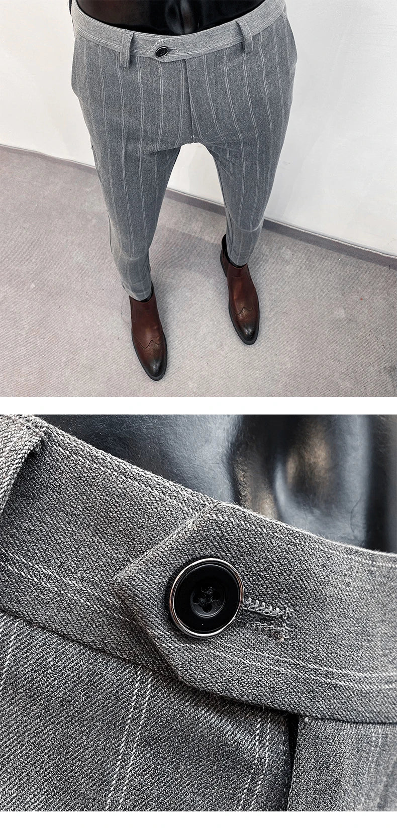Men Suit Pants Formal Trousers Pantalone Hombre
