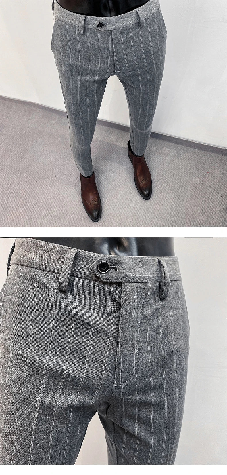 Men Suit Pants Formal Trousers Pantalone Hombre