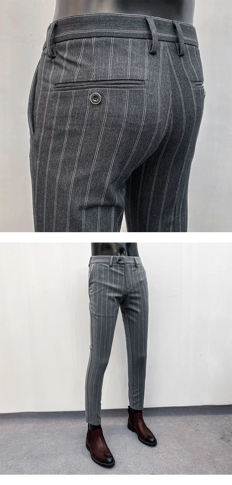 Men Suit Pants Formal Trousers Pantalone Hombre