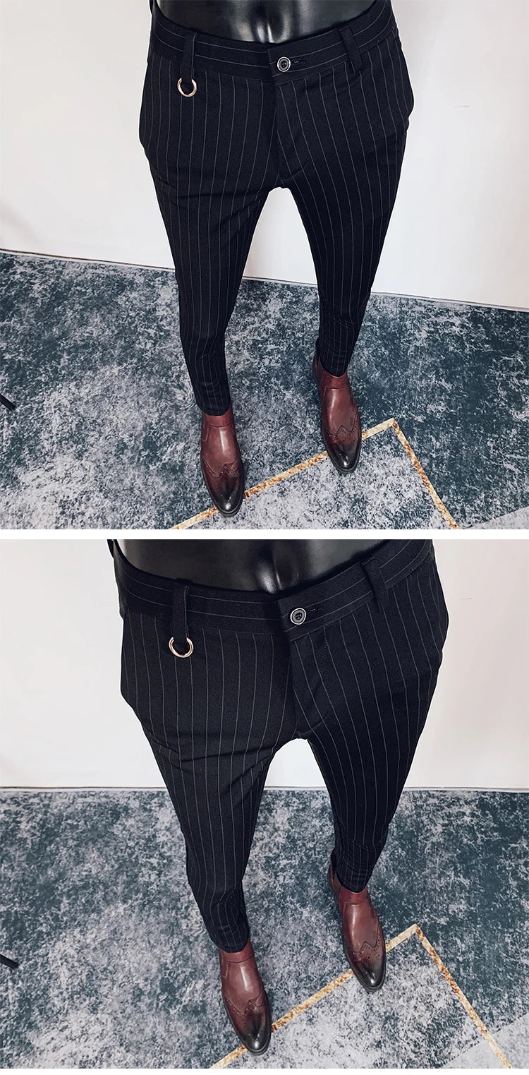 Men Suit Pants Formal Trousers Pantalone Hombre