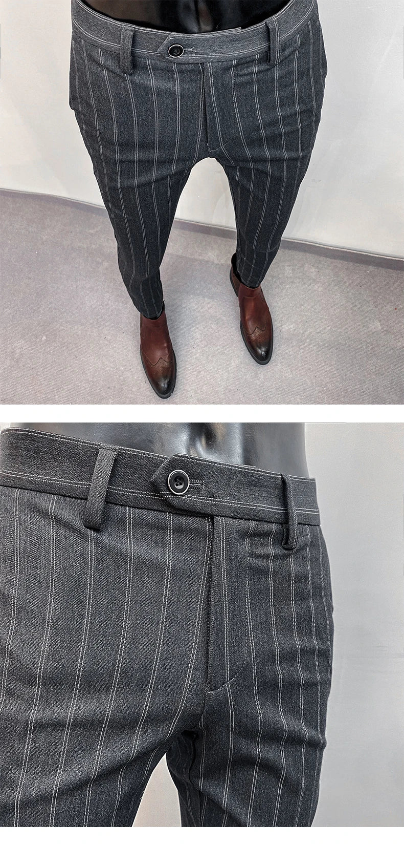 Men Suit Pants Formal Trousers Pantalone Hombre