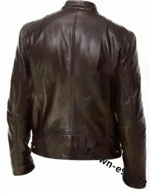New Fashionable PU Leather Men's Casual Jacket Autumn/Winter