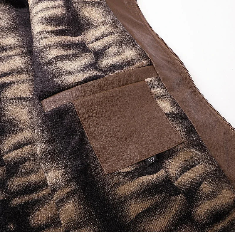 Men's Vintage Warm Biker Jacket Autumn/Winter