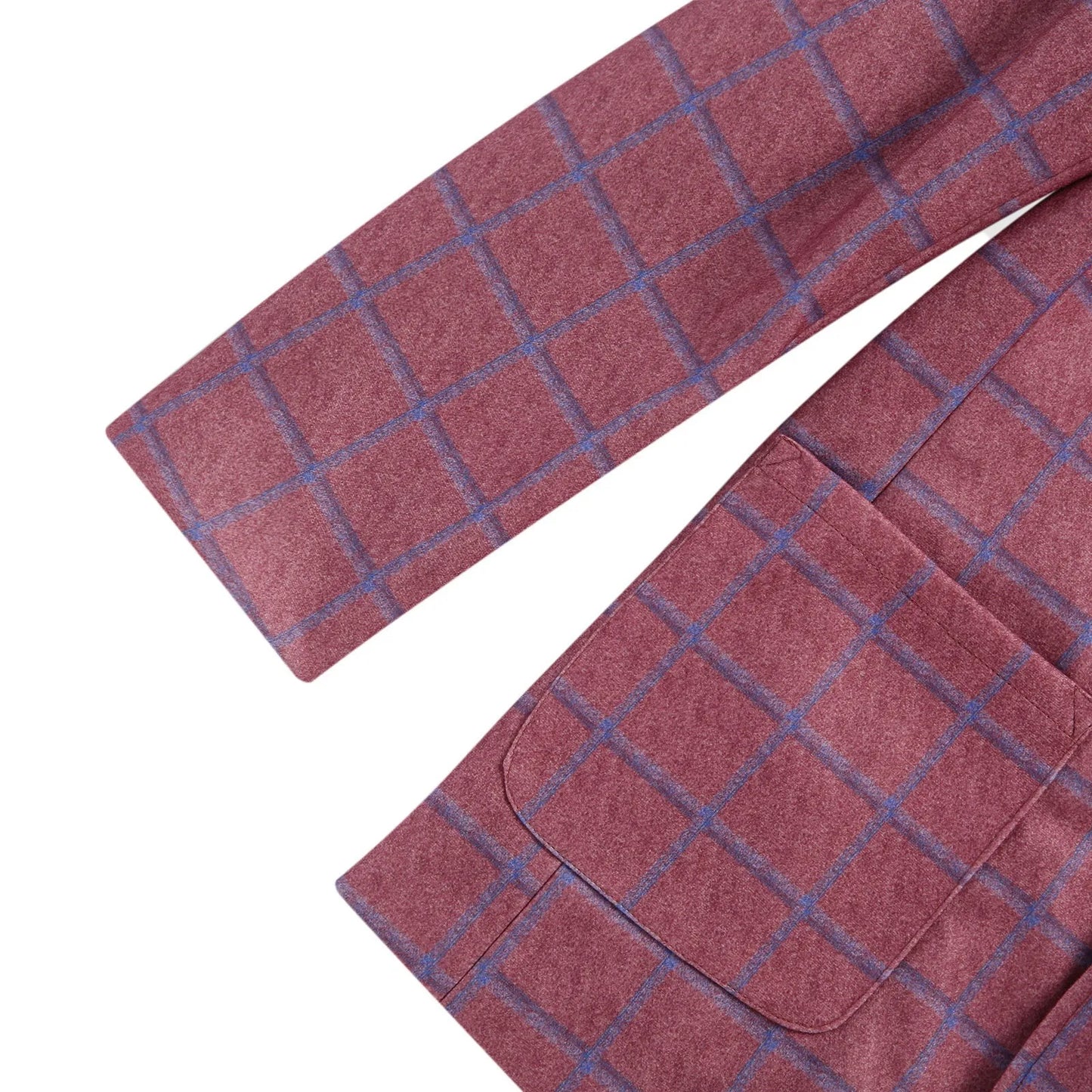 2025 Men's Plaid Blazer Jacket England Style Retro Long Sleeve Business Office Suit Jacket Fashion Simple Outerwear Jacket Male
