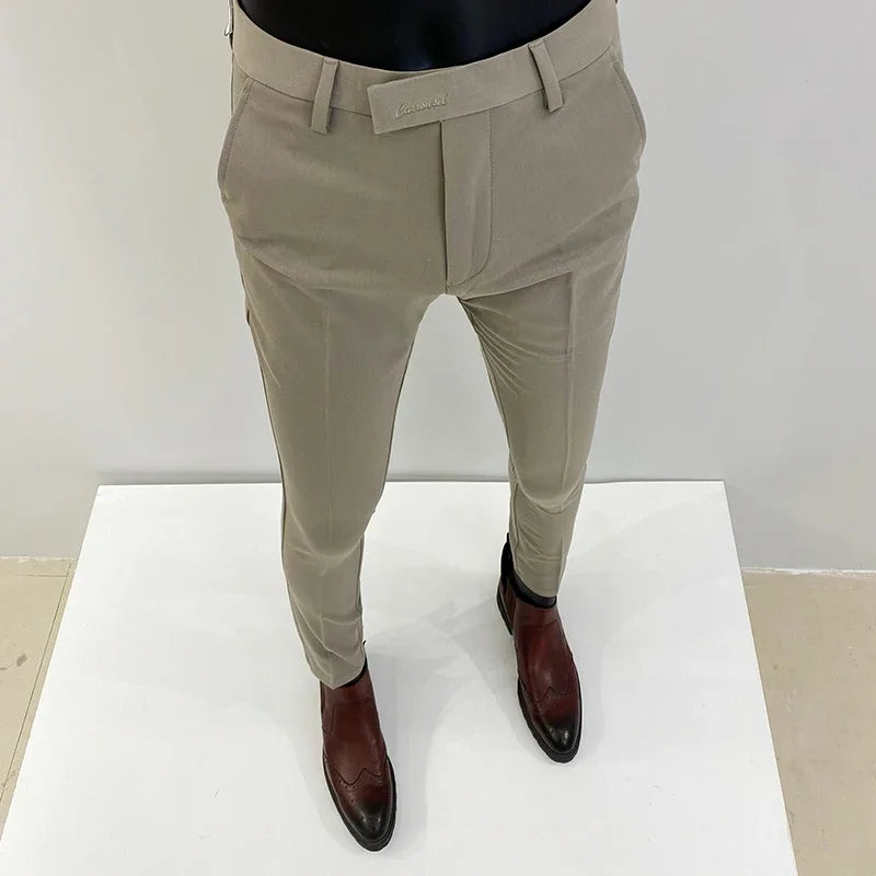 Men Suit Pants Formal Trousers Pantalone Hombre
