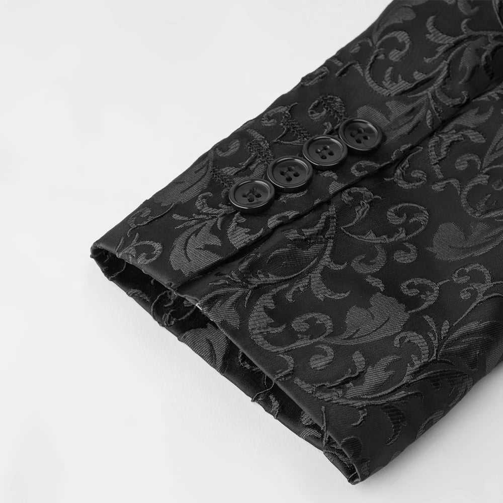 Men's Paisley Tuxedo Jacket One Button Dress Suit