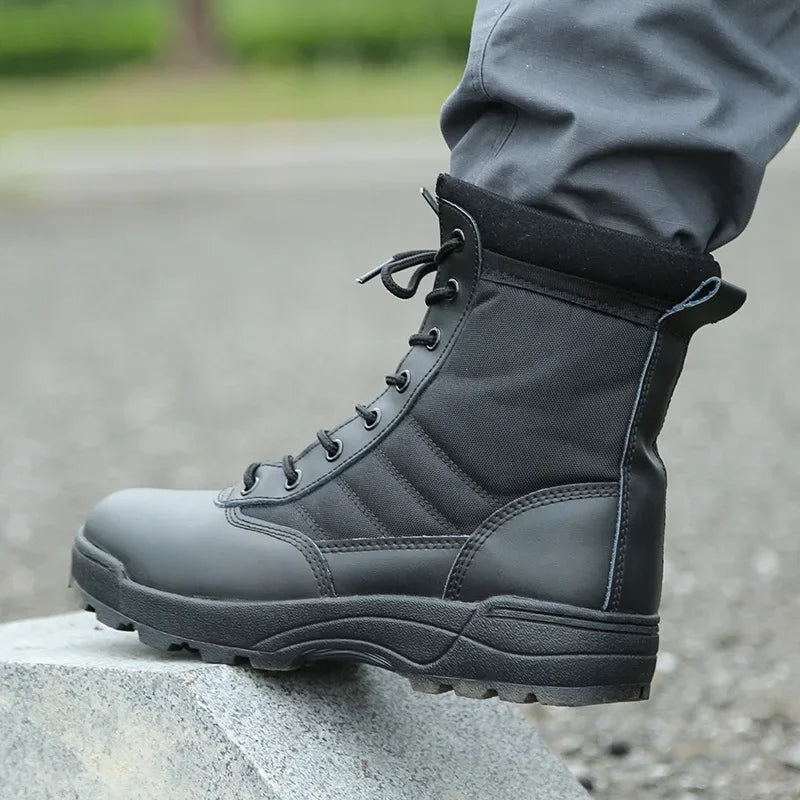 New Tactical Boots Men Sneaker Boots Special Force Desert Combat Boots Outdoor Hiking Boots Ankle Shoes Men Work Safty Shoes