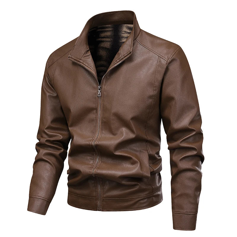Men's Vintage Warm Biker Jacket Autumn/Winter