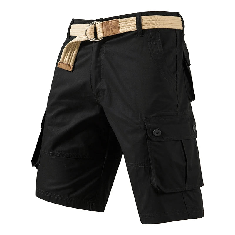 Cargo Knee Shorts Men Sports Casual Bermuda