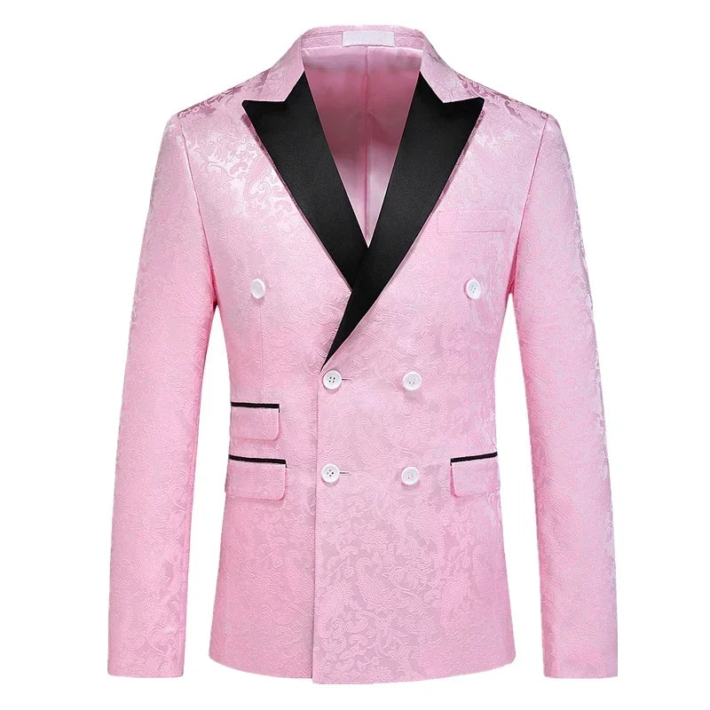 Double-breasted Men's Suit Tuxedo