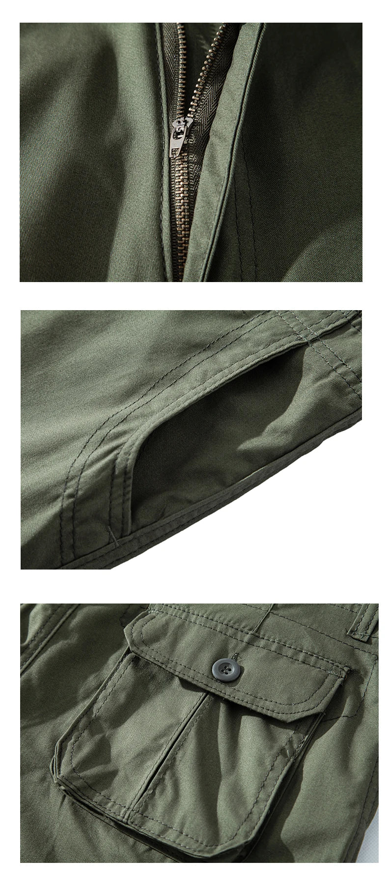 Cargo Knee Shorts Men Sports Casual Bermuda