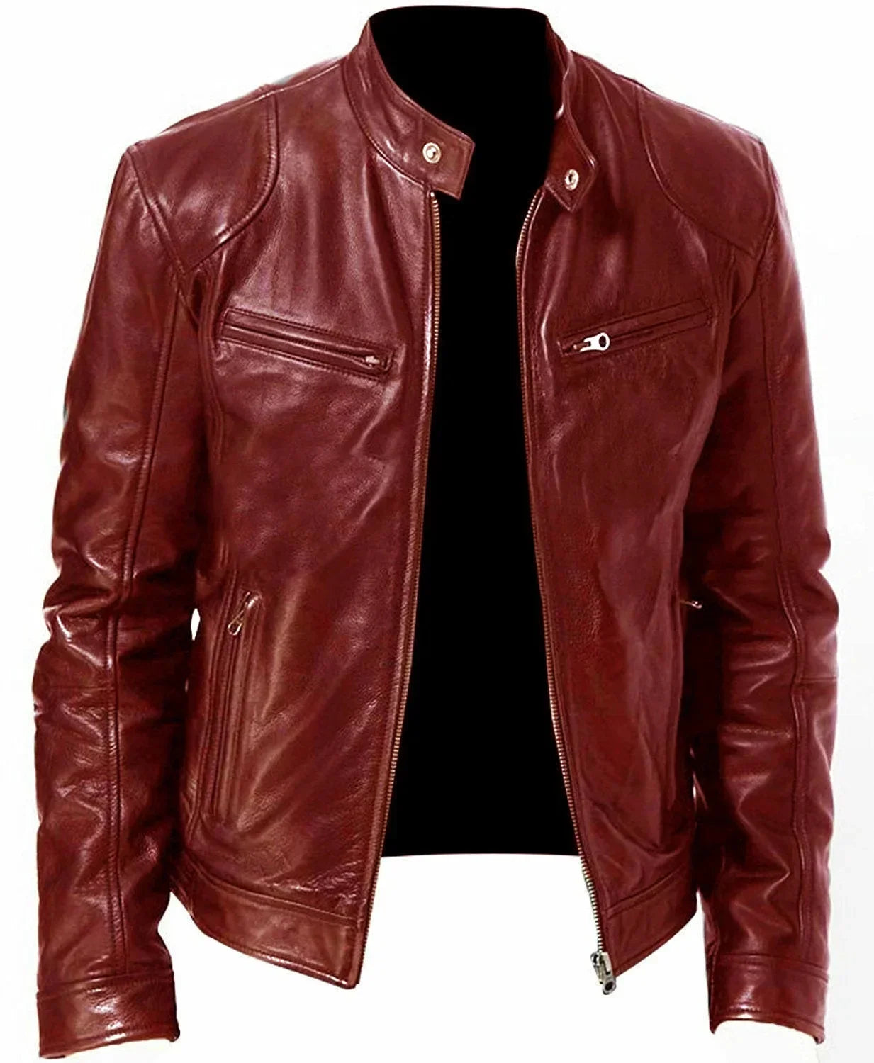 New Fashionable PU Leather Men's Casual Jacket Autumn/Winter