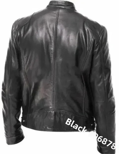 New Fashionable PU Leather Men's Casual Jacket Autumn/Winter
