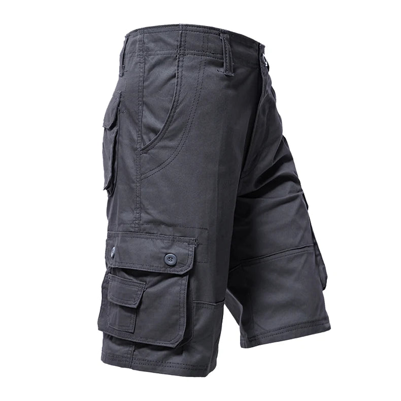 Cargo Knee Shorts Men Sports Casual Bermuda