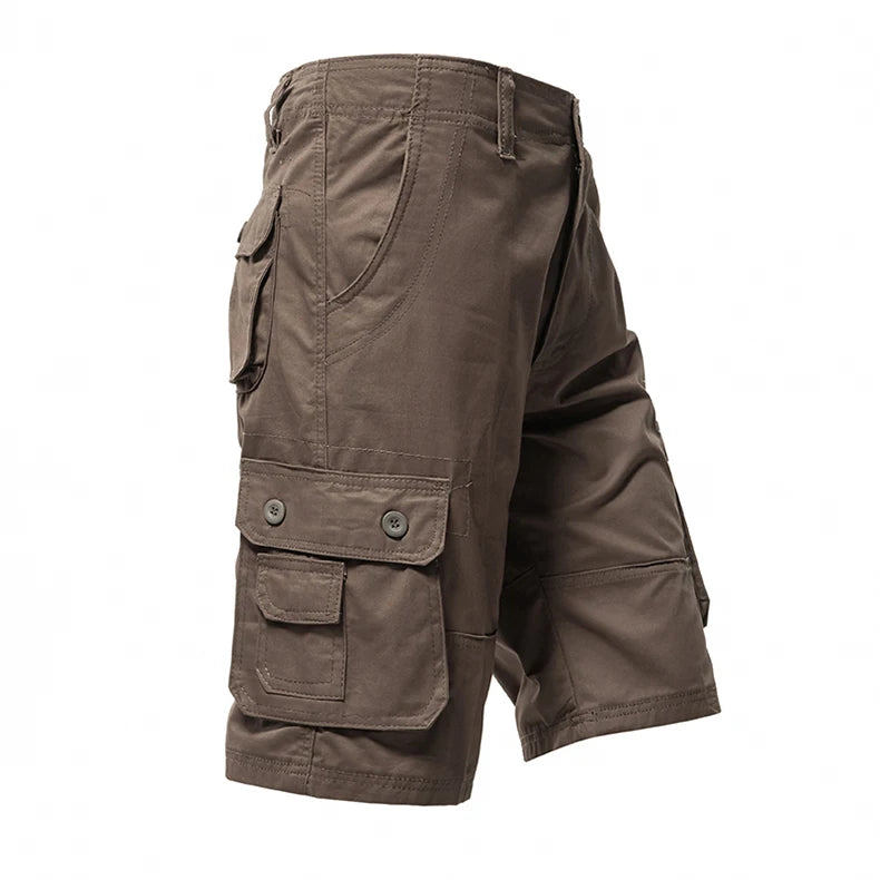 Cargo Knee Shorts Men Sports Casual Bermuda