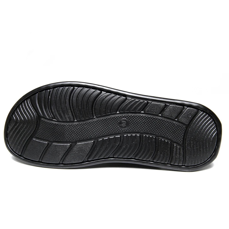 Summer Men Sandals Casual Genuine Leather Leisure Sandals Designer Shoes Men