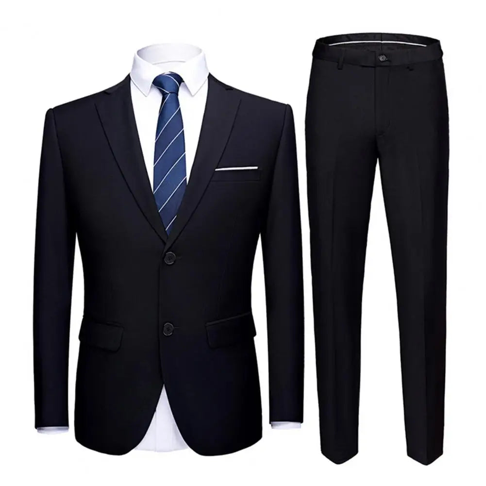 Wedding Suit For Men Set Elegant Blazers Formal 2 Pieces