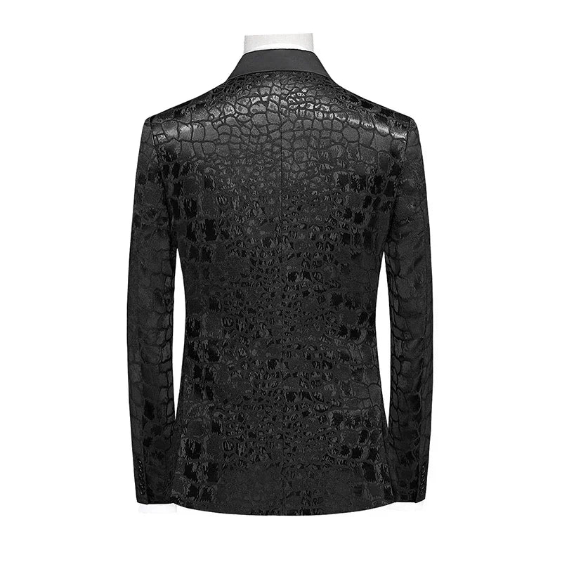 Double-breasted Men's Suit Tuxedo