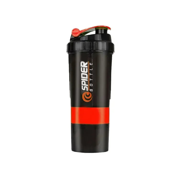 Protein Shaker Bottle Leak Proof Bottle for Protein Mixes 3 Layer Twist Off Shaker Cup Sports Shaker Bottle for Protein Powder