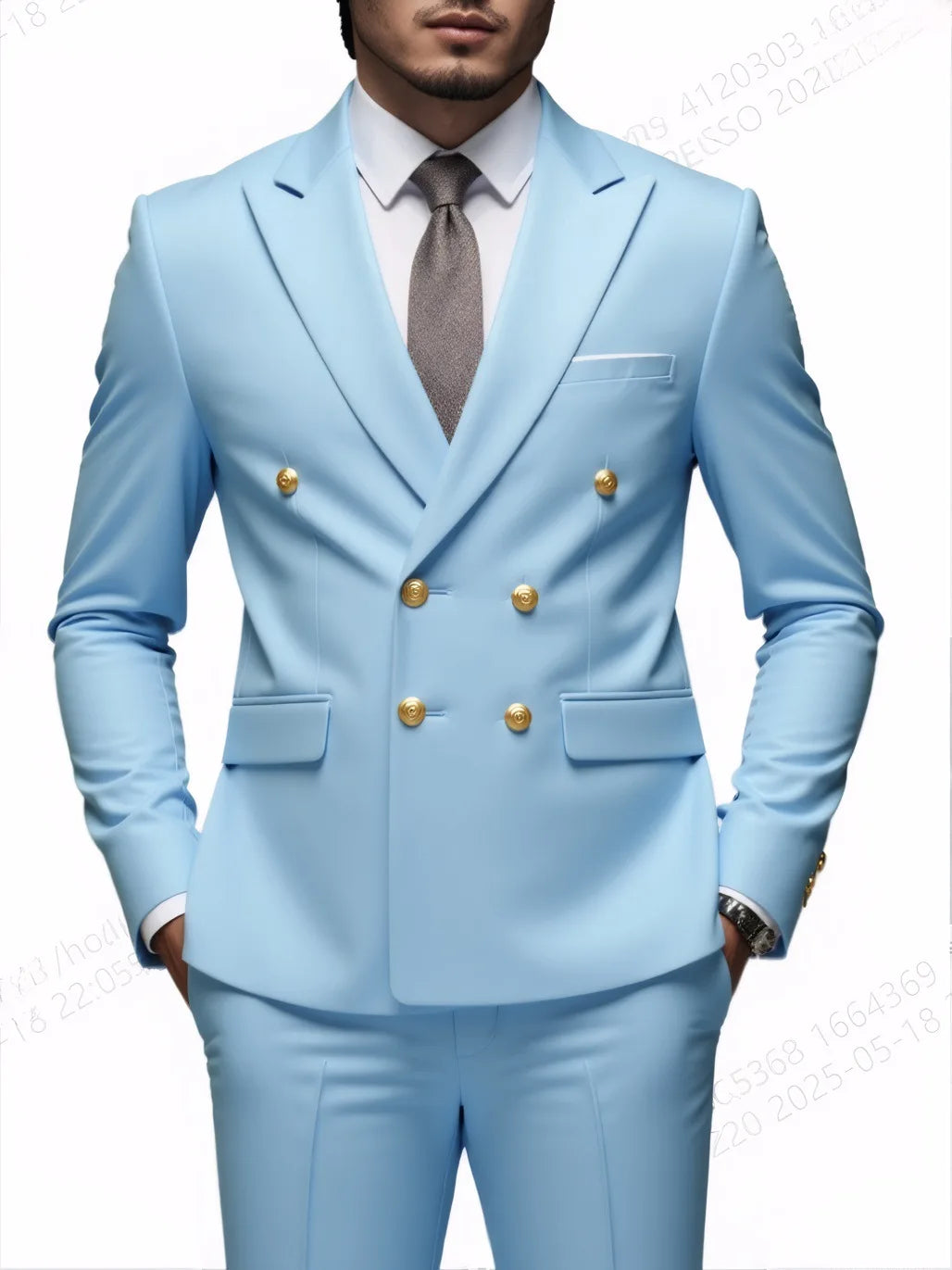Suit Men's Fashionable Gentleman (Blazer + Trousers)