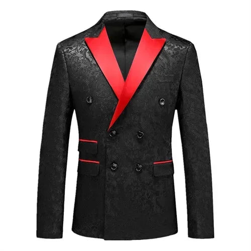 Double-breasted Men's Suit Tuxedo