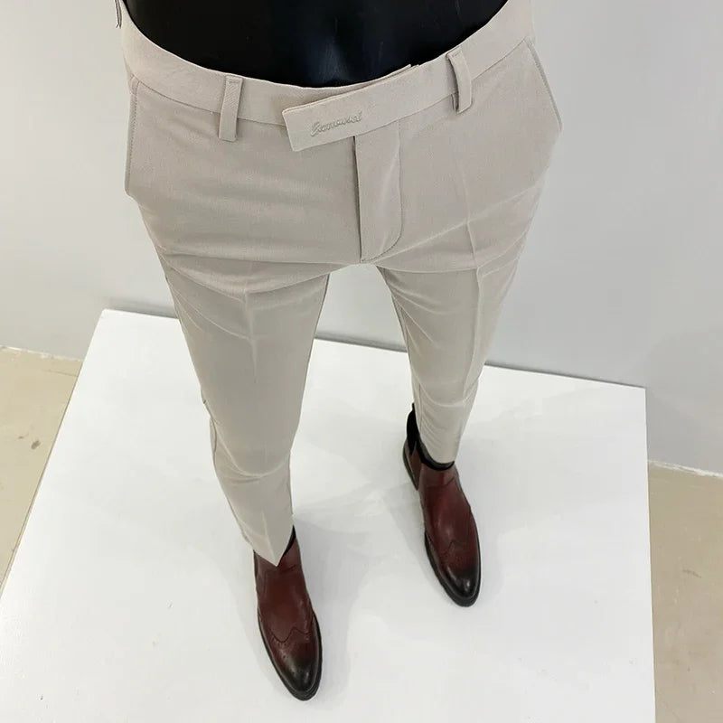 Men Suit Pants Formal Trousers Pantalone Hombre