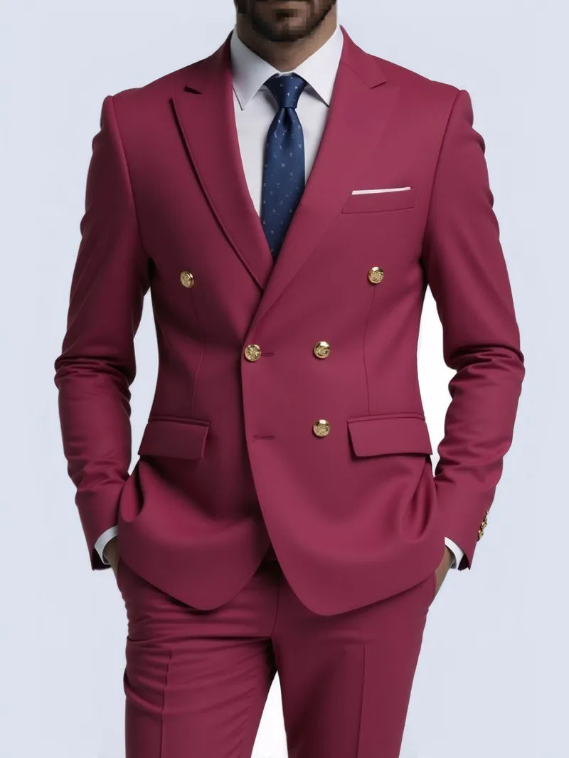 Suit Men's Fashionable Gentleman (Blazer + Trousers)