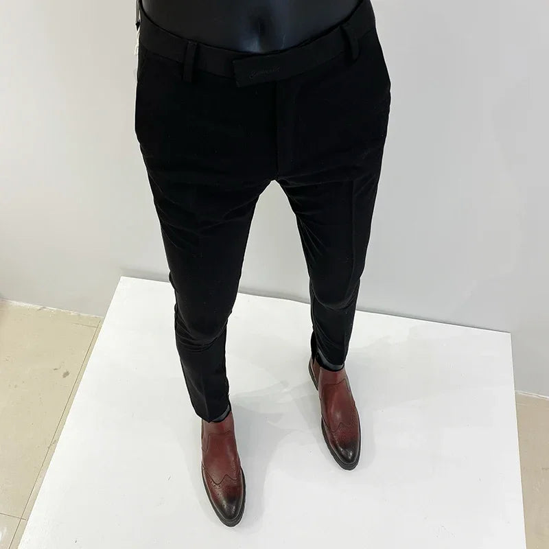 Men Suit Pants Formal Trousers Pantalone Hombre