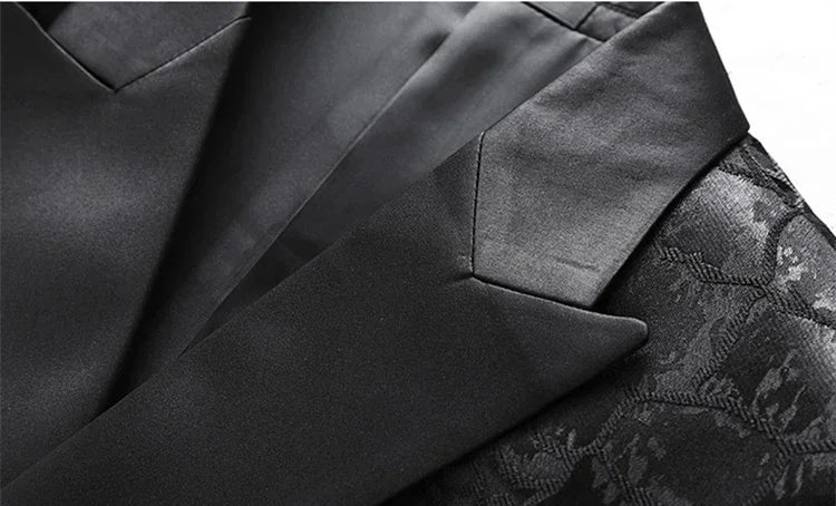 Double-breasted Men's Suit Tuxedo