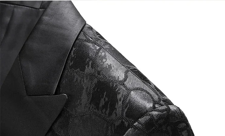 Double-breasted Men's Suit Tuxedo