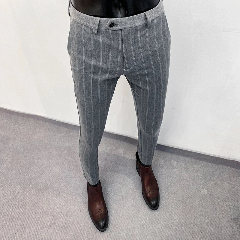 Men Suit Pants Formal Trousers Pantalone Hombre