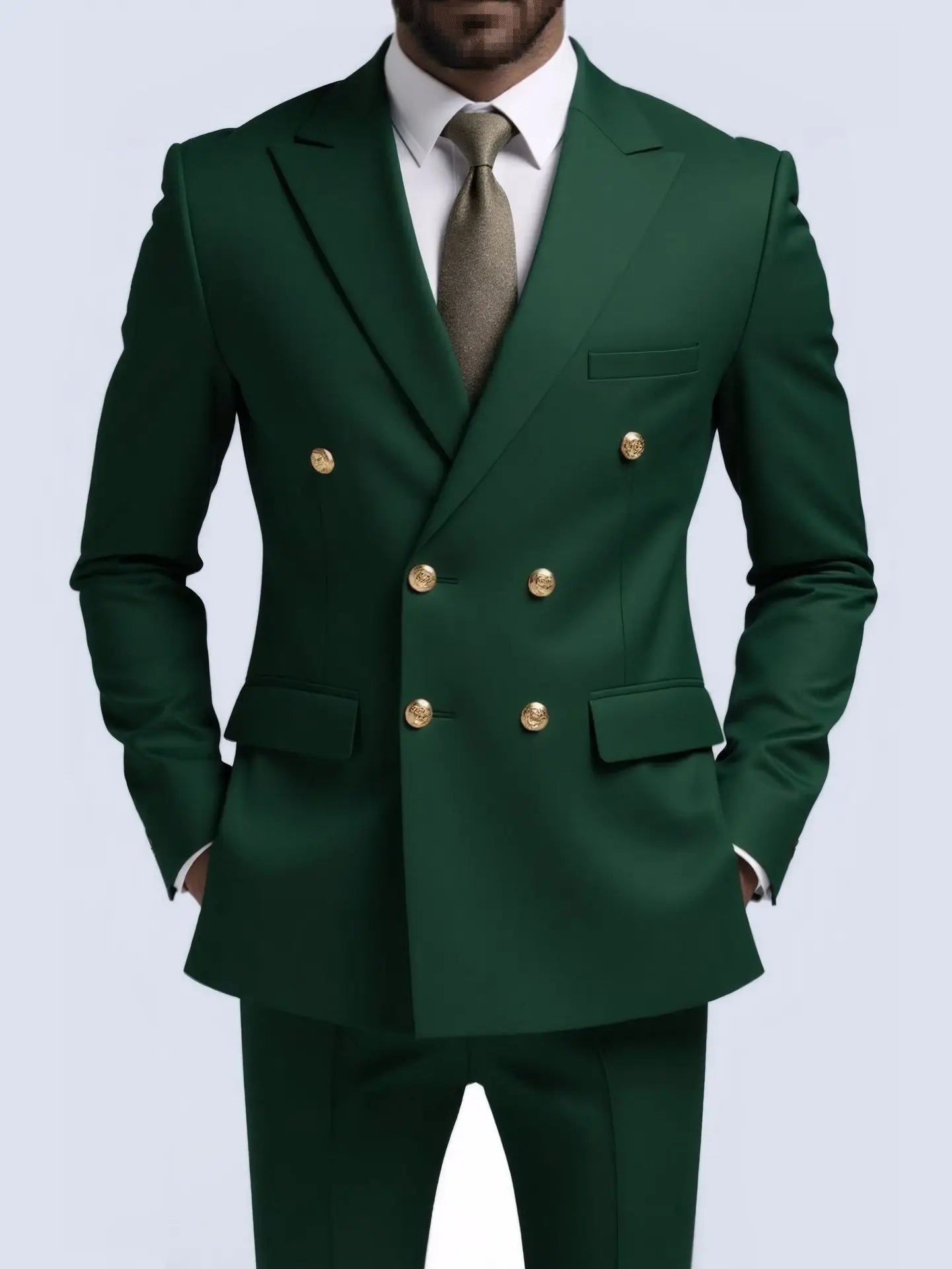 Suit Men's Fashionable Gentleman (Blazer + Trousers)