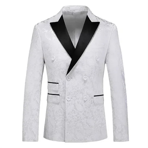 Double-breasted Men's Suit Tuxedo