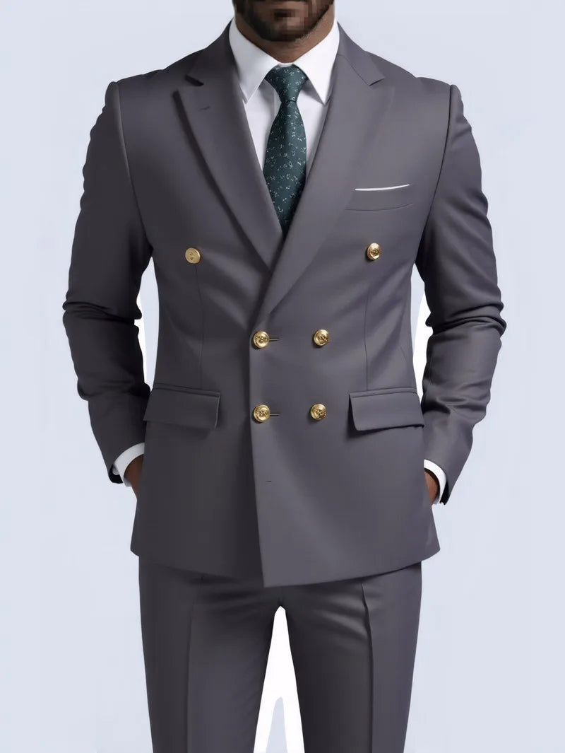 Suit Men's Fashionable Gentleman (Blazer + Trousers)