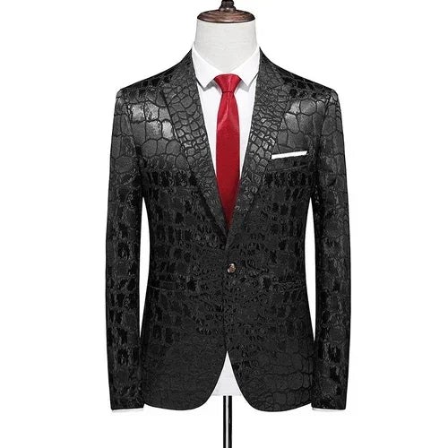 Double-breasted Men's Suit Tuxedo