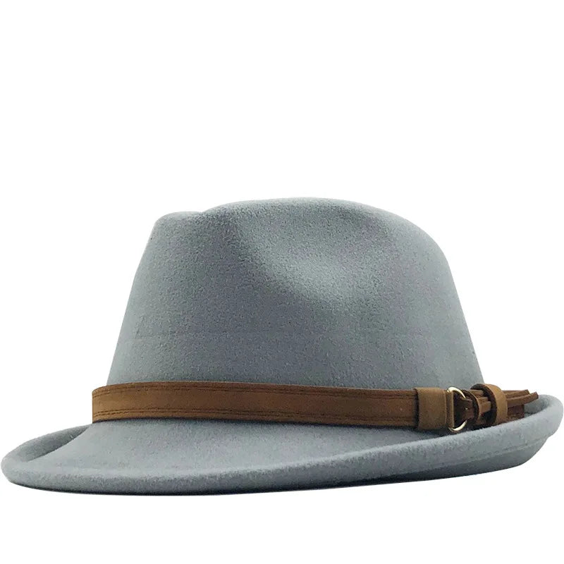 Warm Hats for Men and Women British Retro Jazz Hat Fashion Casual Small Top Hat Classic Panama Hat Simple Gentleman Small Cap
