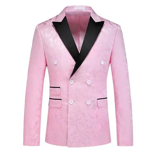 Double-breasted Men's Suit Tuxedo