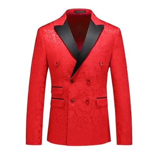 Double-breasted Men's Suit Tuxedo