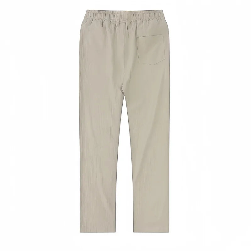 Men's Cotton Linen Pants Joggers Sweatpants