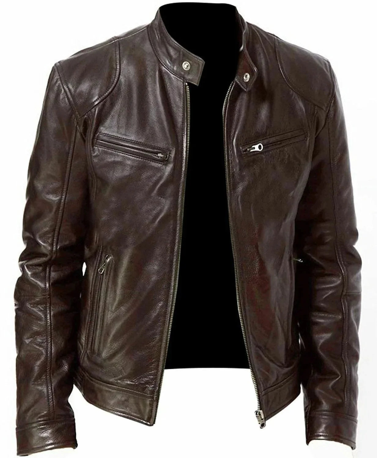 New Fashionable PU Leather Men's Casual Jacket Autumn/Winter