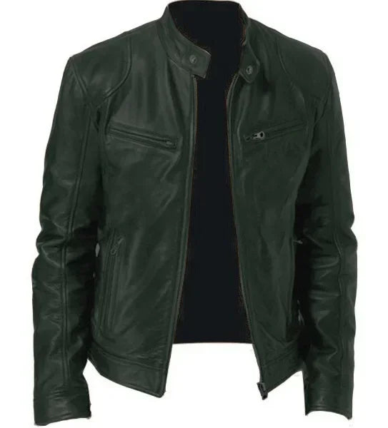 New Fashionable PU Leather Men's Casual Jacket Autumn/Winter