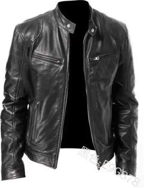 New Fashionable PU Leather Men's Casual Jacket Autumn/Winter