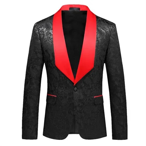 Double-breasted Men's Suit Tuxedo