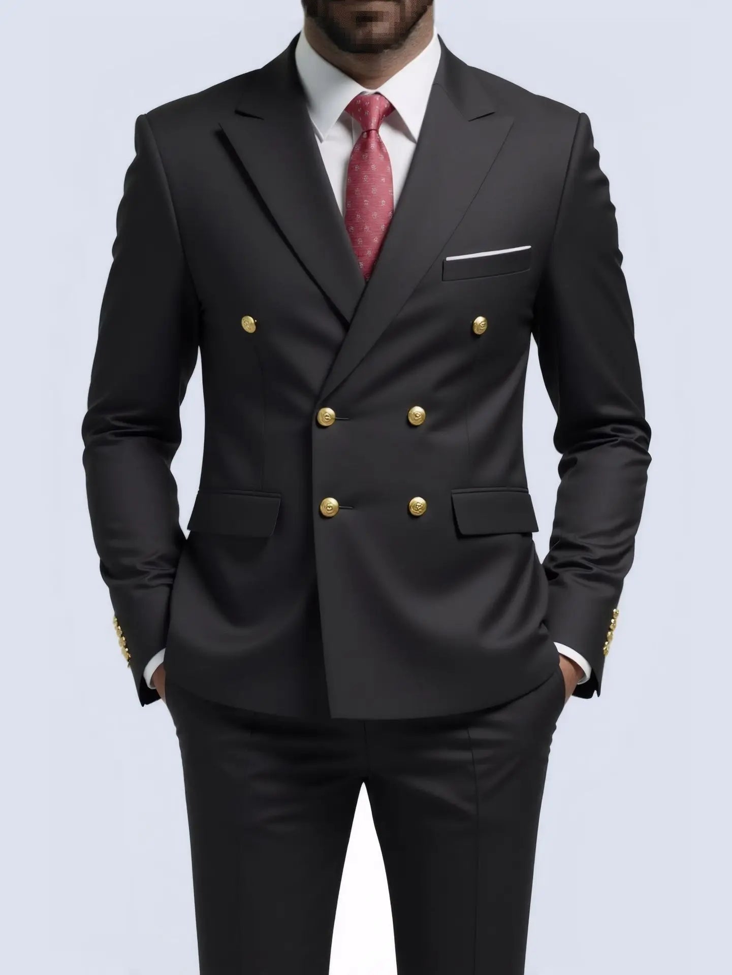 Suit Men's Fashionable Gentleman (Blazer + Trousers)