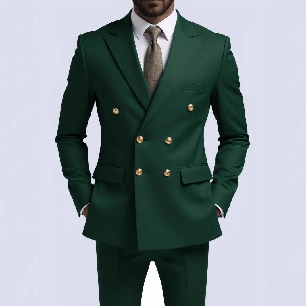 Suit Men's Fashionable Gentleman (Blazer + Trousers)