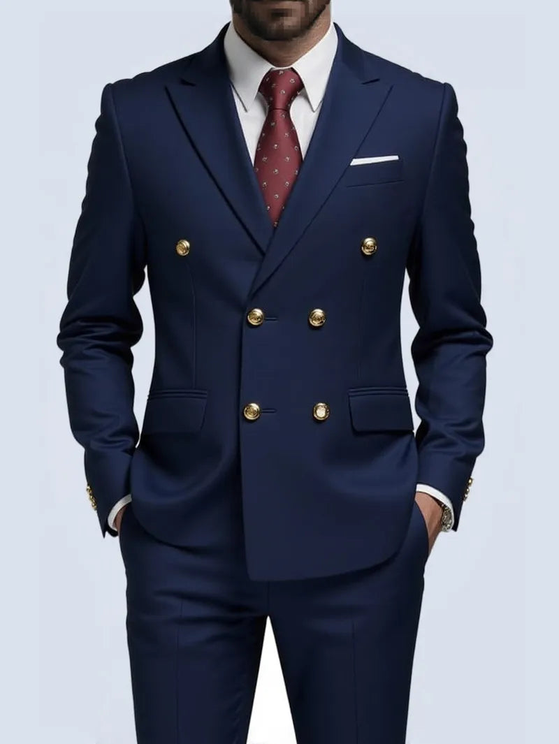 Suit Men's Fashionable Gentleman (Blazer + Trousers)