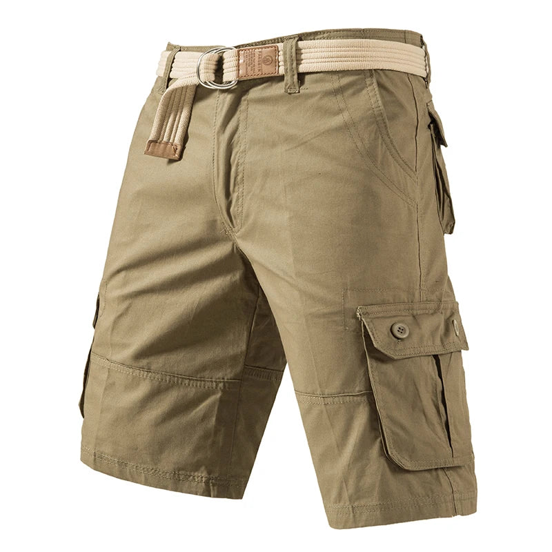 Cargo Knee Shorts Men Sports Casual Bermuda