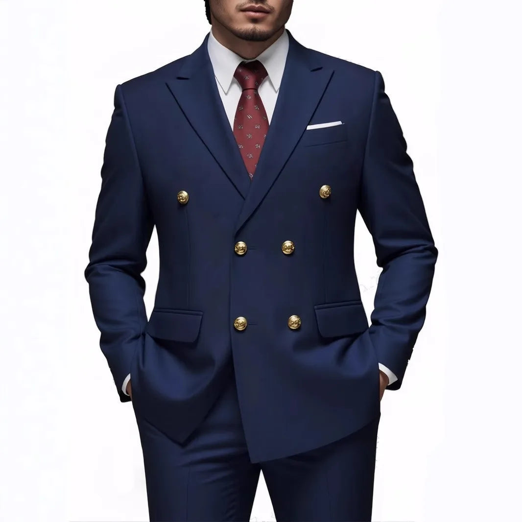 Suit Men's Fashionable Gentleman (Blazer + Trousers)