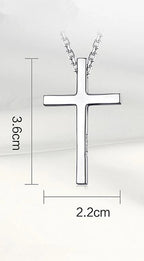 Trendy 925 Sterling Silver Necklace For Men Jewelry Female Classic Cross Pendant Necklaces Male Choker Bijou Lady Necklaces Hot