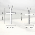 Trendy 925 Sterling Silver Necklace For Men Jewelry Female Classic Cross Pendant Necklaces Male Choker Bijou Lady Necklaces Hot